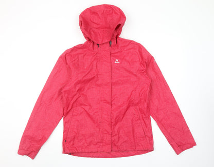 Dare 2b Women's Red Waterproof Hooded Rain Jacket Size 10
