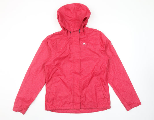 Dare 2b Women's Red Waterproof Hooded Rain Jacket Size 10