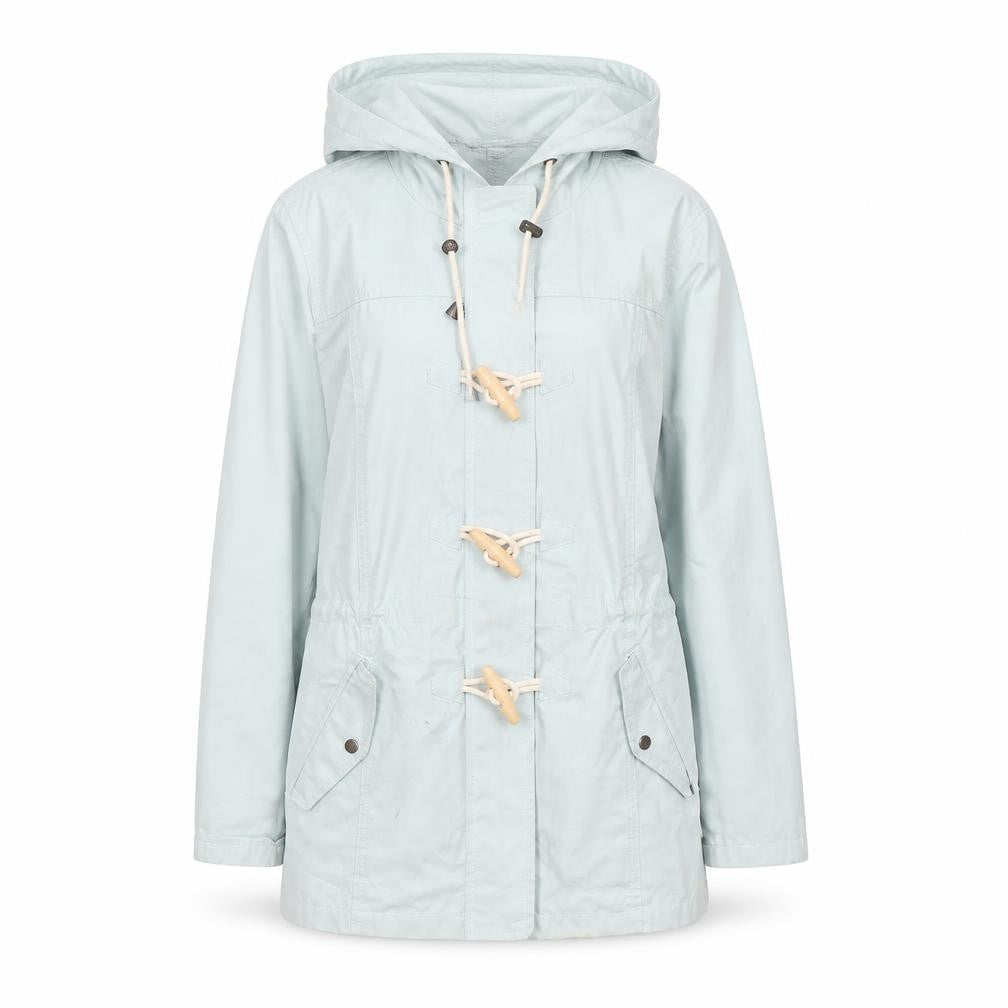 Womens UK Size 10 Fat Face Blue Parka Coat