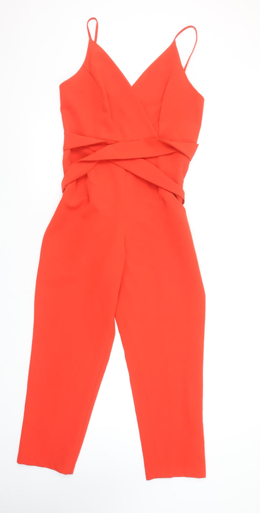 Womens UK Size 10 ASOS One-Piece Red Jumpsuit