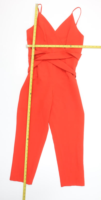 Womens UK Size 10 ASOS One-Piece Red Jumpsuit
