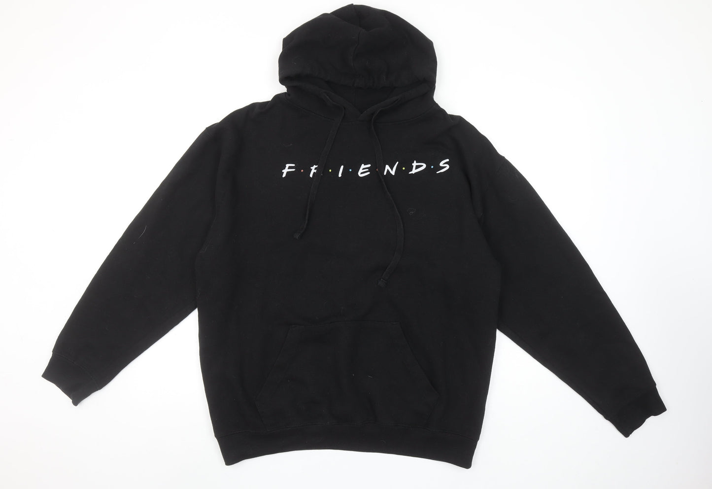 Womens UK Size S Friends Black Pullover Hoodie