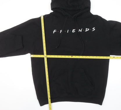 Womens UK Size S Friends Black Pullover Hoodie