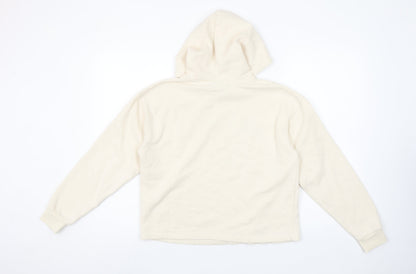 Womens UK Size S Only Beige Pullover Hoodie