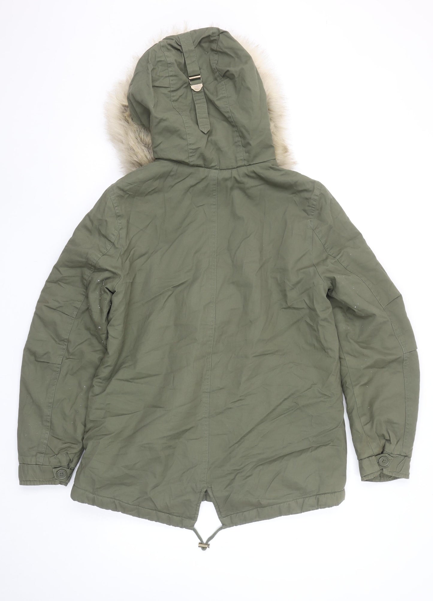 Womens UK Size S Marks and Spencer Green Parka Coat