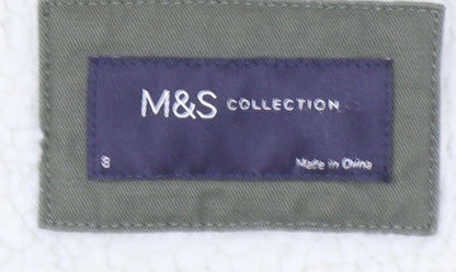 Womens UK Size S Marks and Spencer Green Parka Coat