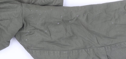 Womens UK Size S Marks and Spencer Green Parka Coat