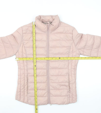 Primark Womens Pink 2XS Lightweight Quilted Puffer Jacket