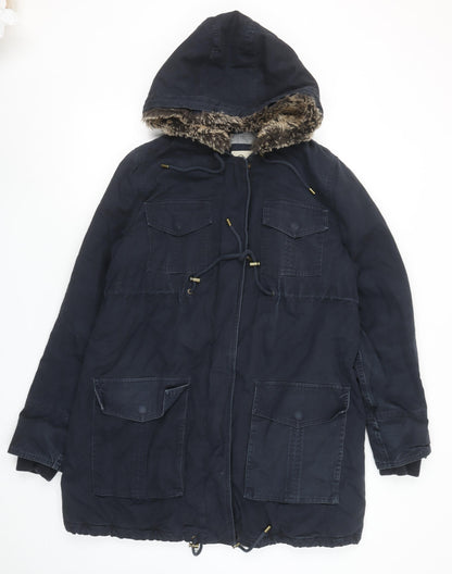 Womens UK Size M Noppies Blue Parka Coat