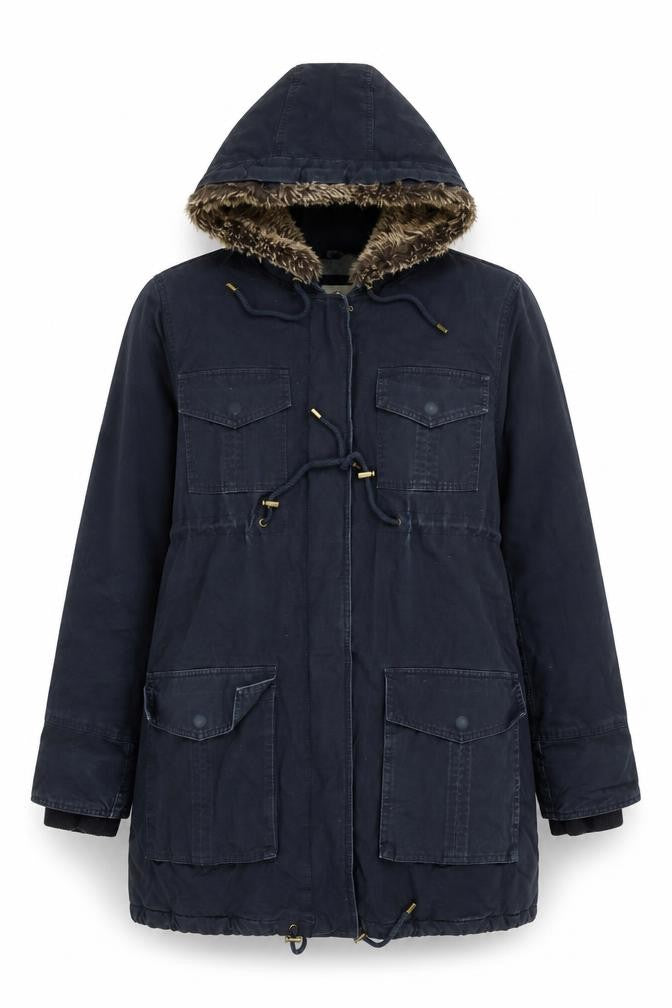 Womens UK Size M Noppies Blue Parka Coat