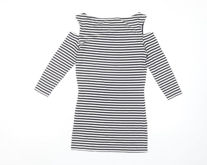 Womens UK Size 8 Baukjen Blue Basic T-Shirt