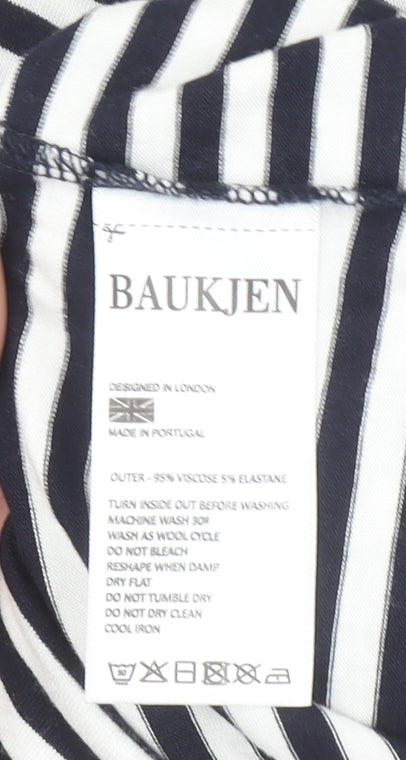 Womens UK Size 8 Baukjen Blue Basic T-Shirt