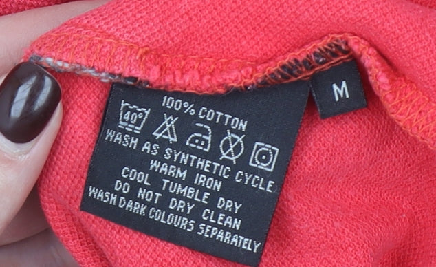 Toggi Men's Red Cotton Short Sleeve Polo Shirt Size M