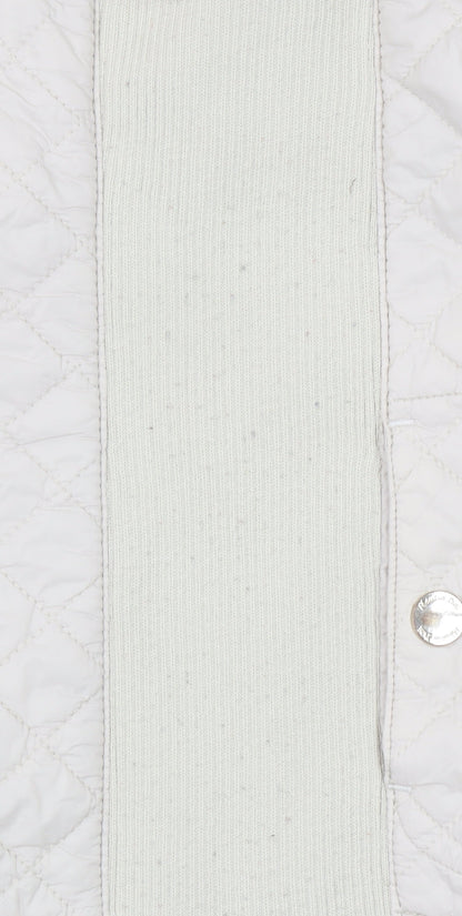 Girls UK Size 7 Years Massimo Dutti Ivory Quilted Coat