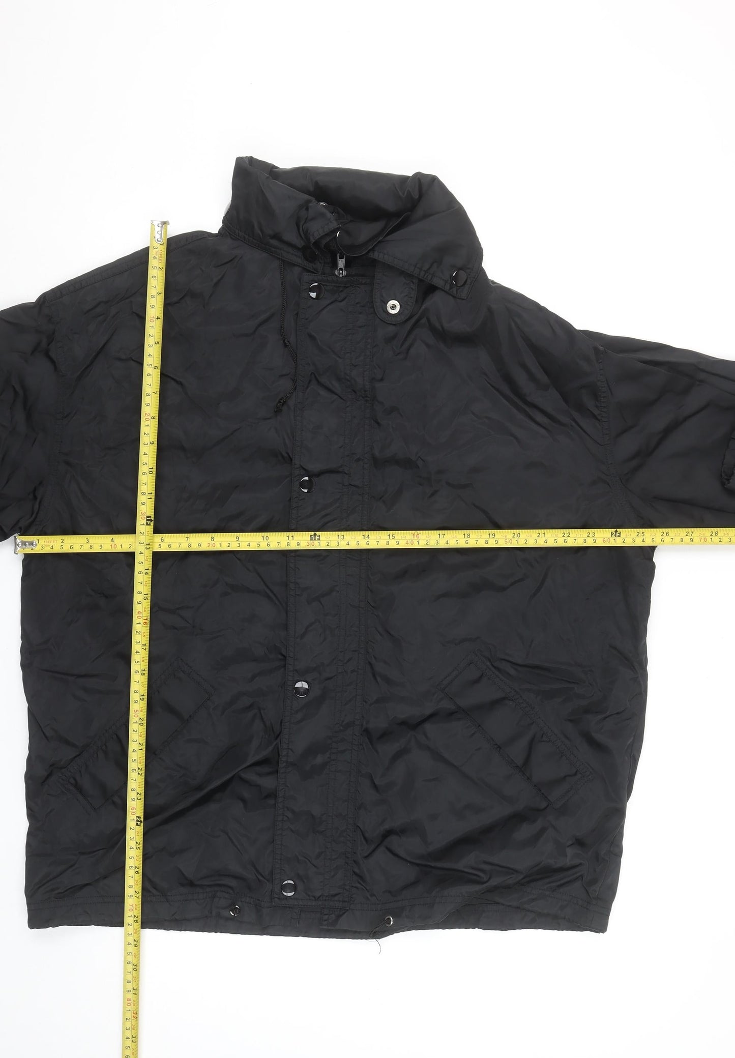 Mens UK Size M The Trader Jeans Company Black Windbreaker Coat