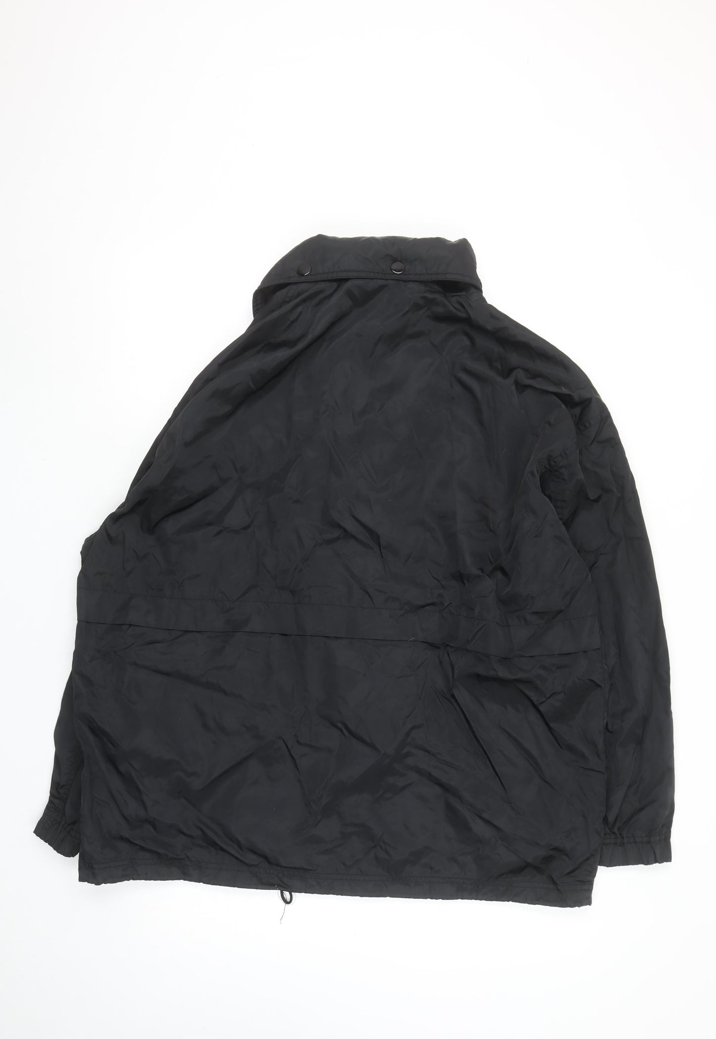Mens UK Size M The Trader Jeans Company Black Windbreaker Coat