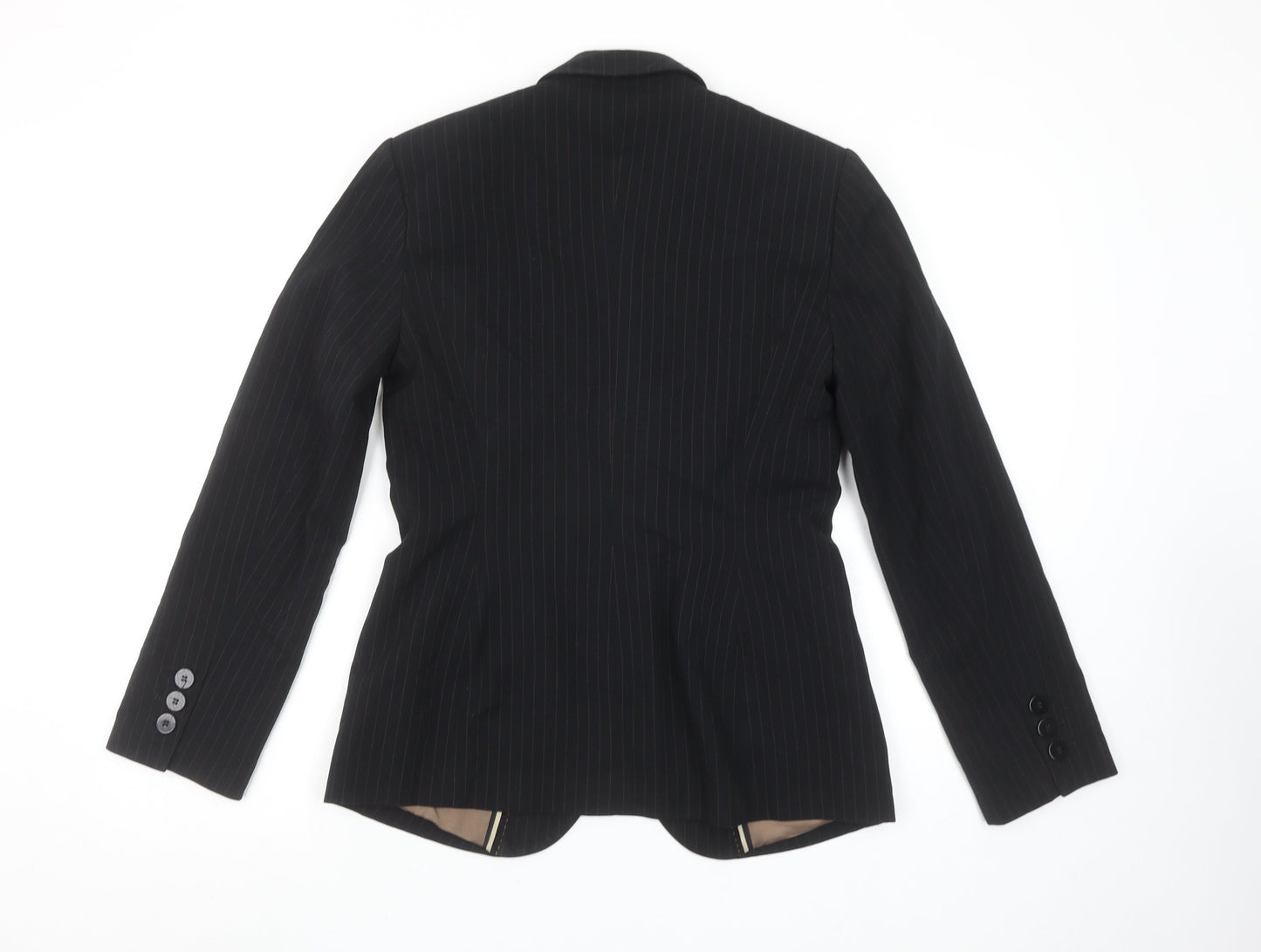 Marks and Spencer Women Black Pinstripe Suit Jacket UK 10