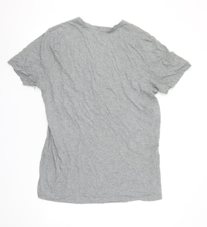 Puma Mens Grey XL Graphic Logo Crew Neck Short Sleeve T-Shirt