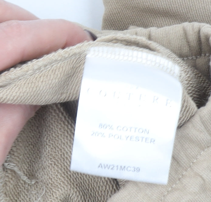 Womens UK Size M Couture Regular Fit Jogger Beige Trousers