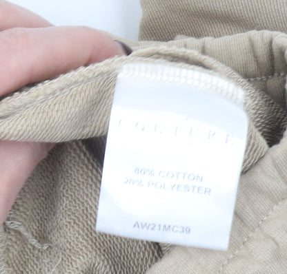 Womens UK Size M Couture Regular Fit Jogger Beige Trousers