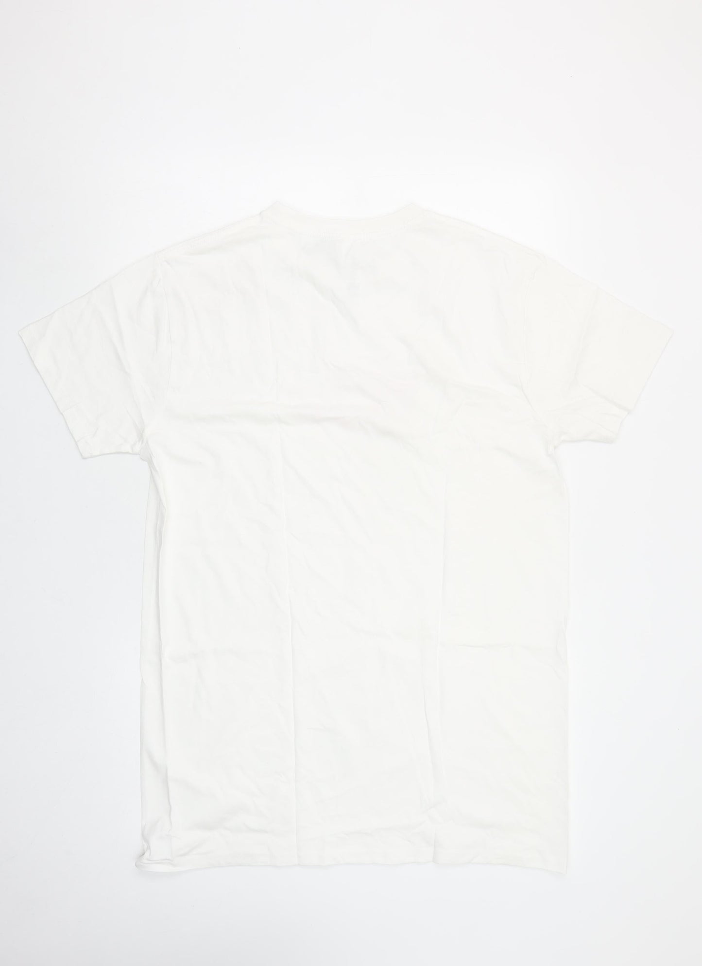 Womens UK Size S Love Island White Basic T-Shirt