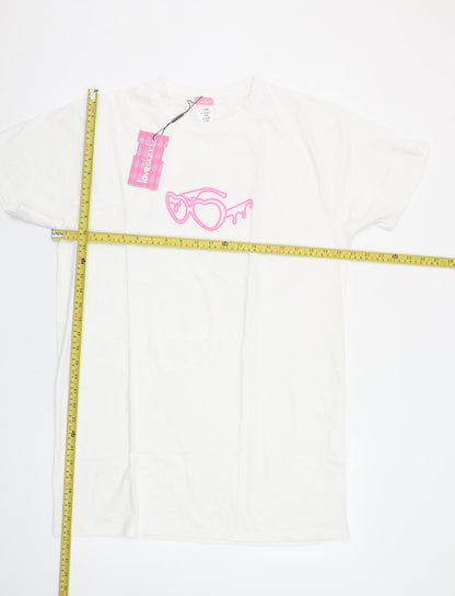 I Saw It First Love Island White Cotton Women’s T-Shirt Size S