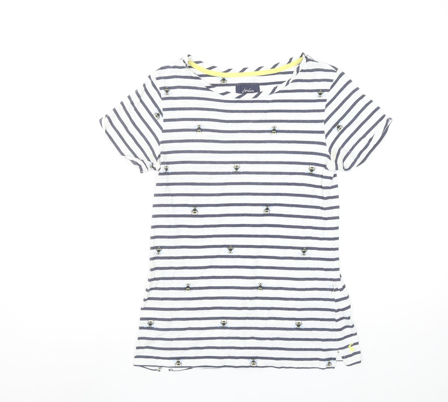 Womens UK Size 8 Joules White Basic T-Shirt