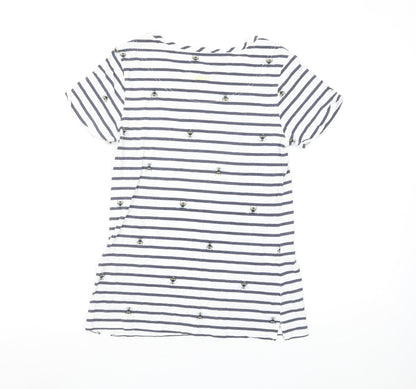 Womens UK Size 8 Joules White Basic T-Shirt