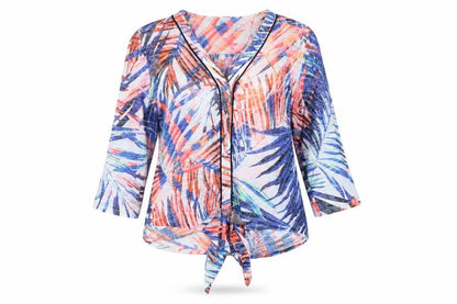 Womens UK Size M Roman Multicoloured Tunic Blouse