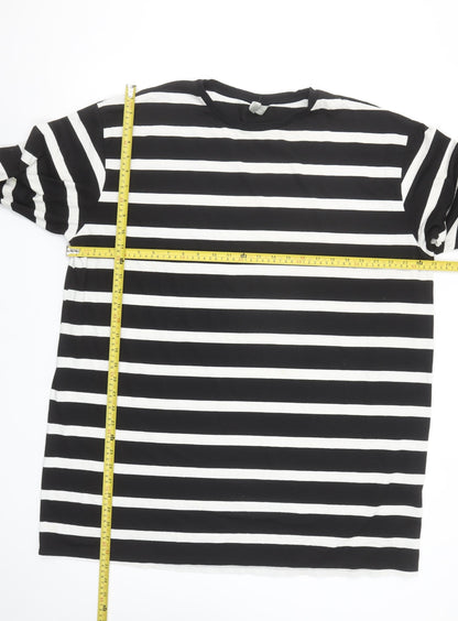 Womens UK Size 12 ASOS Black Basic T-Shirt