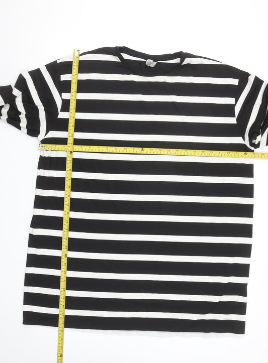 Womens UK Size 12 ASOS Black Basic T-Shirt