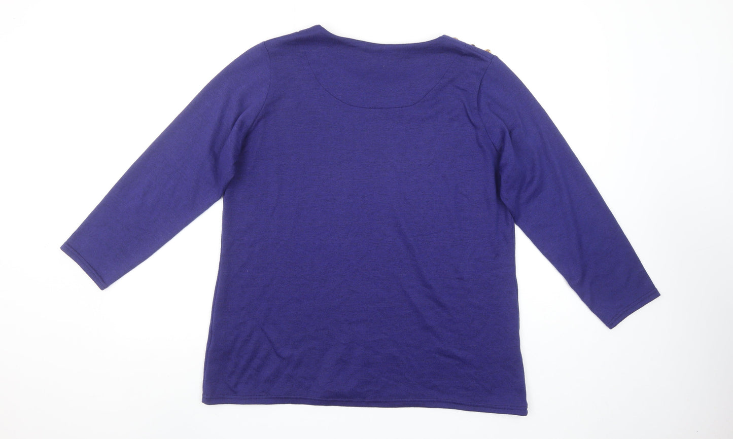 Womens UK Size 16 Alexara Purple Pullover Jumper