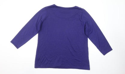 Womens UK Size 16 Alexara Purple Pullover Jumper