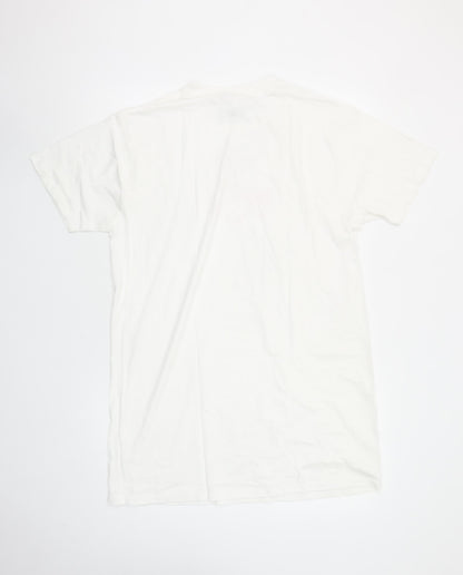 I Saw It First Women White Love Island Cotton T-Shirt Size S