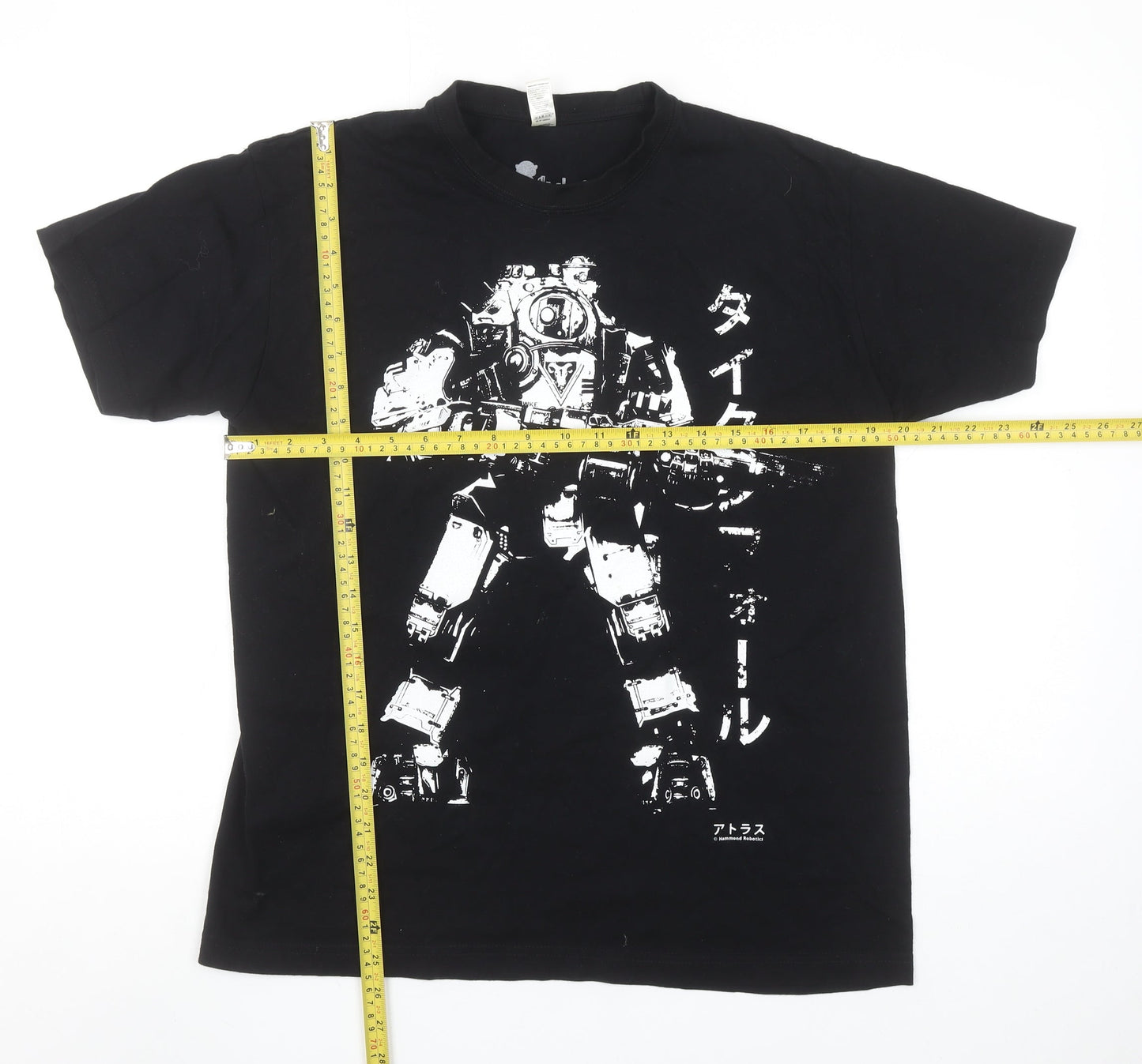 Level Up Wear Men's Black Titanfall Graphic T-Shirt Size L