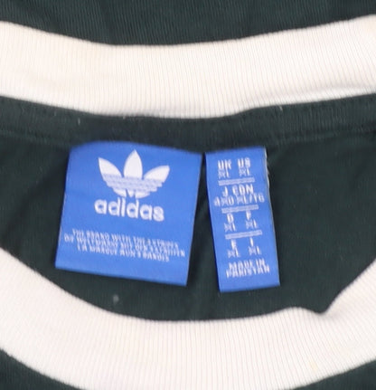 Adidas Men's Green XL Retro Trefoil Sports T-Shirt