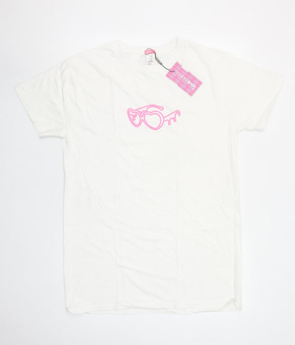 Womens UK Size S Love Island x I Saw It First White Basic T-Shirt