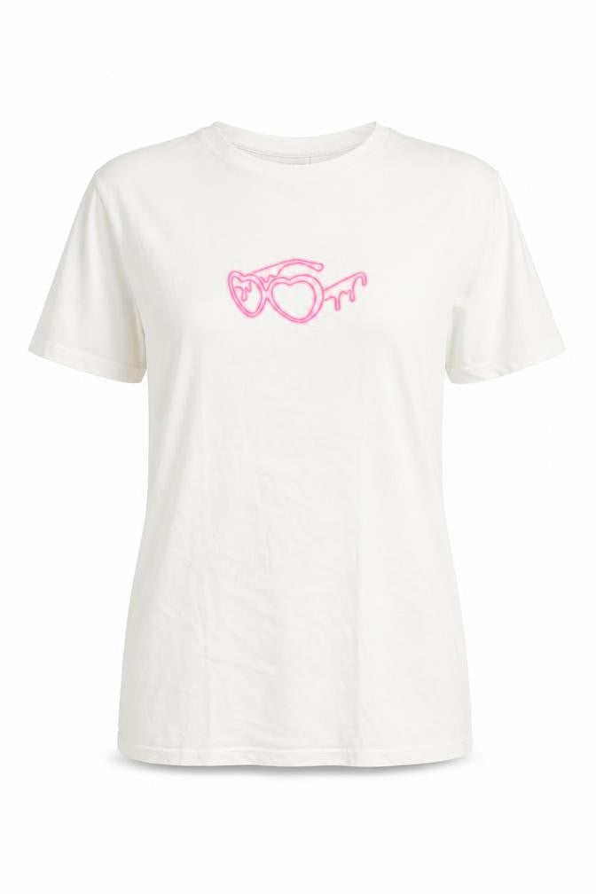 Womens UK Size S Love Island x I Saw It First White Basic T-Shirt