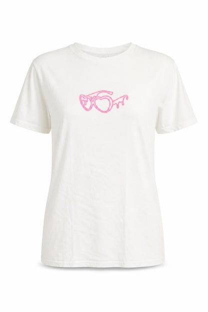 Womens UK Size S Love Island x I Saw It First White Basic T-Shirt