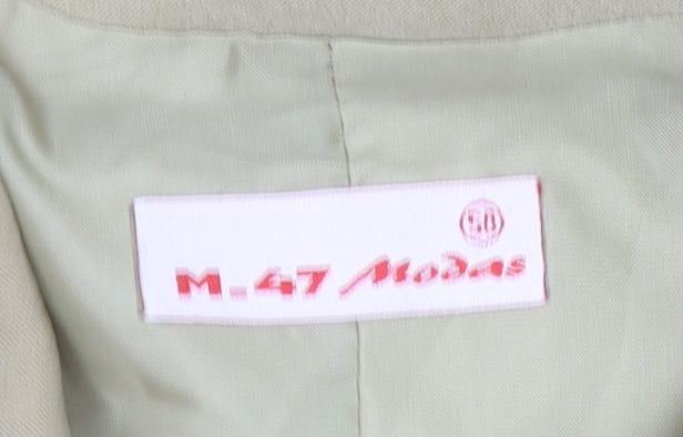Womens UK Size L M-47 Modas Beige Basic Jacket