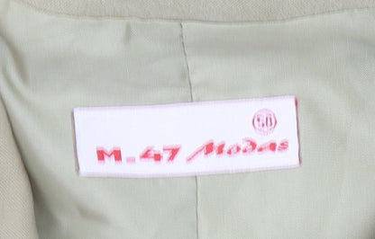 Womens UK Size L M-47 Modas Beige Basic Jacket