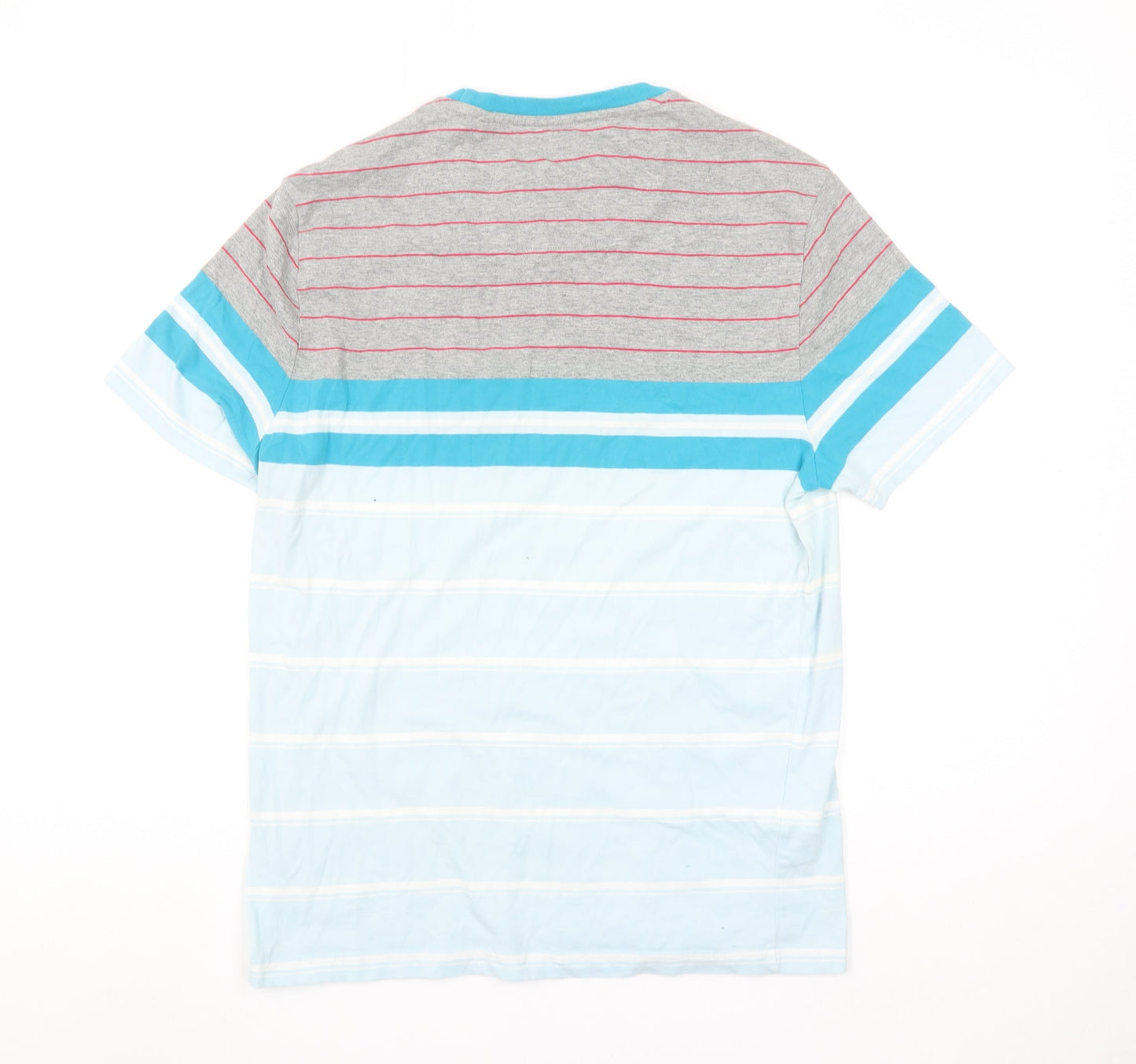 Original Penguin Men's Multicoloured Striped T-Shirt M Crew Neck Cotton