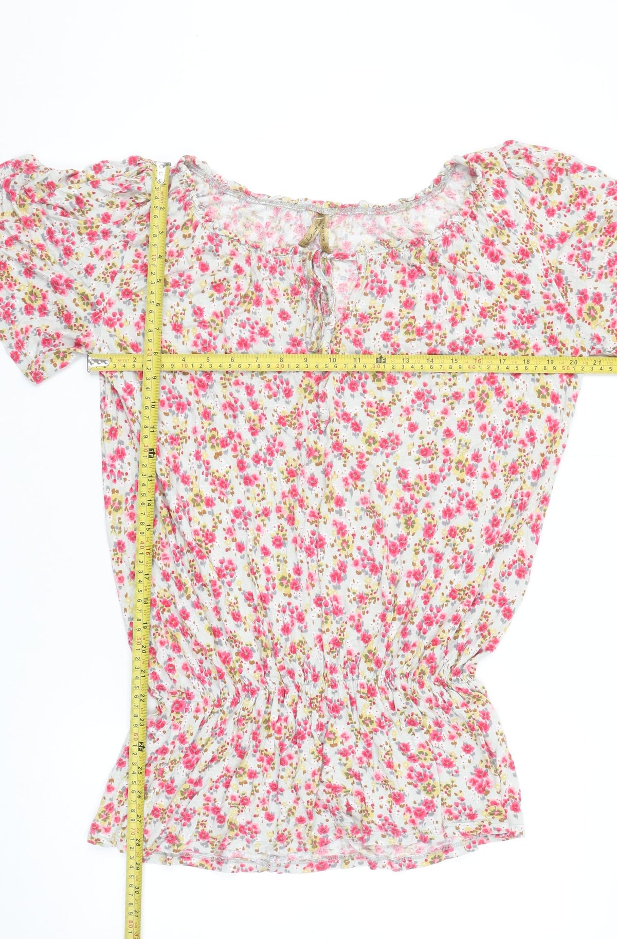Womens UK Size 10 NEXT Multicoloured Tunic Blouse