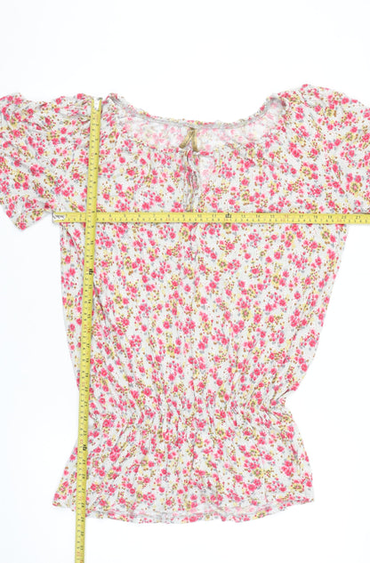 Womens UK Size 10 NEXT Multicoloured Tunic Blouse