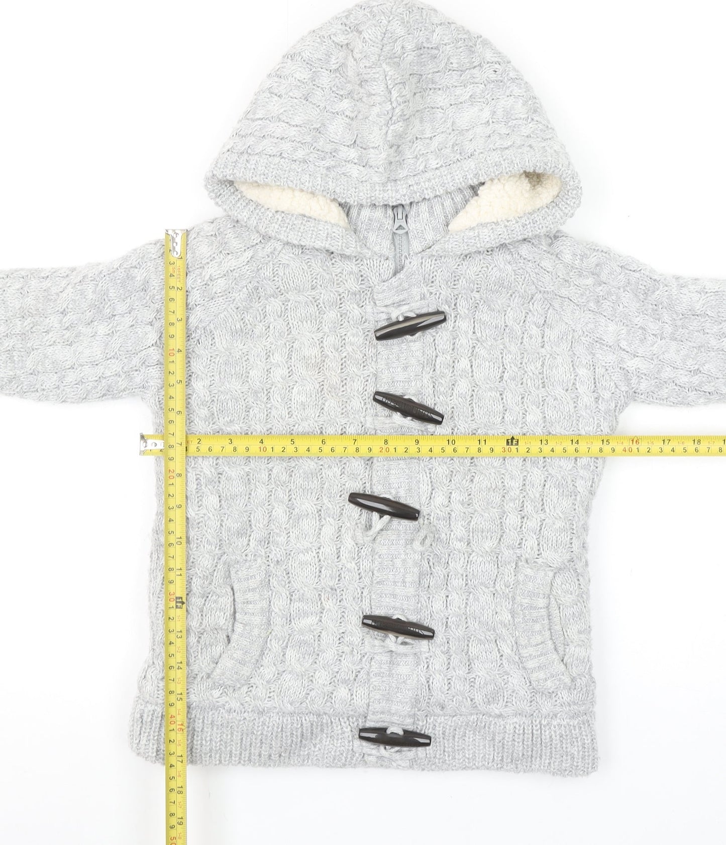 Boys UK Size 9-10 Years SoulCal & Co Grey Cardigan Jumper
