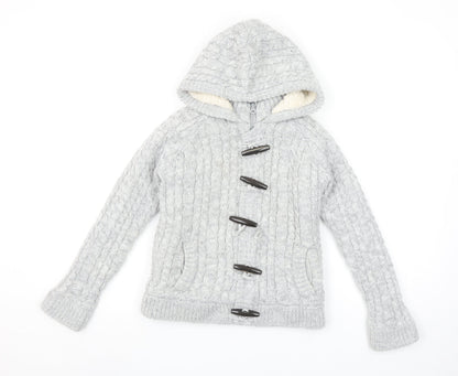 Boys UK Size 9-10 Years SoulCal & Co Grey Cardigan Jumper