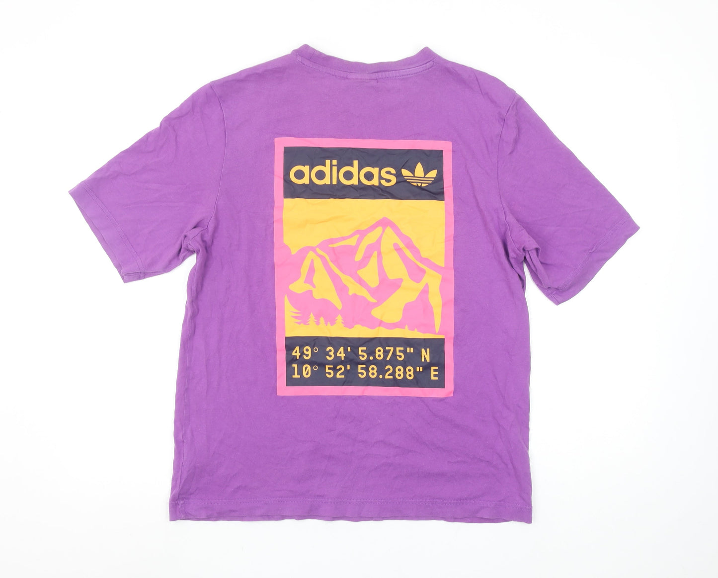 Womens UK Size XS adidas Purple Basic T-Shirt