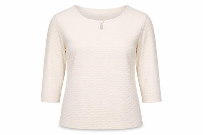 Womens UK Size 12 Honor Millburn Ivory Basic Blouse
