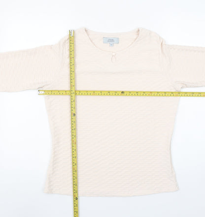 Womens UK Size 12 Honor Millburn Ivory Basic Blouse