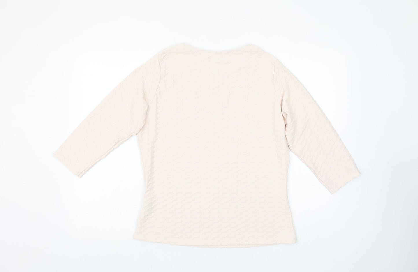 Womens UK Size 12 Honor Millburn Ivory Basic Blouse